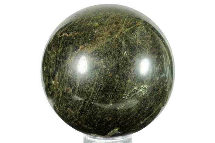 Polished Green Apatite Sphere - Madagascar #253322